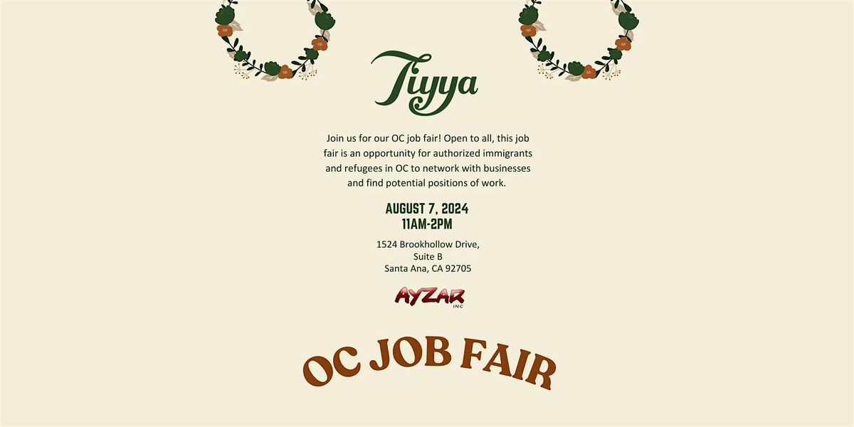 Tiyya OC Job Fair