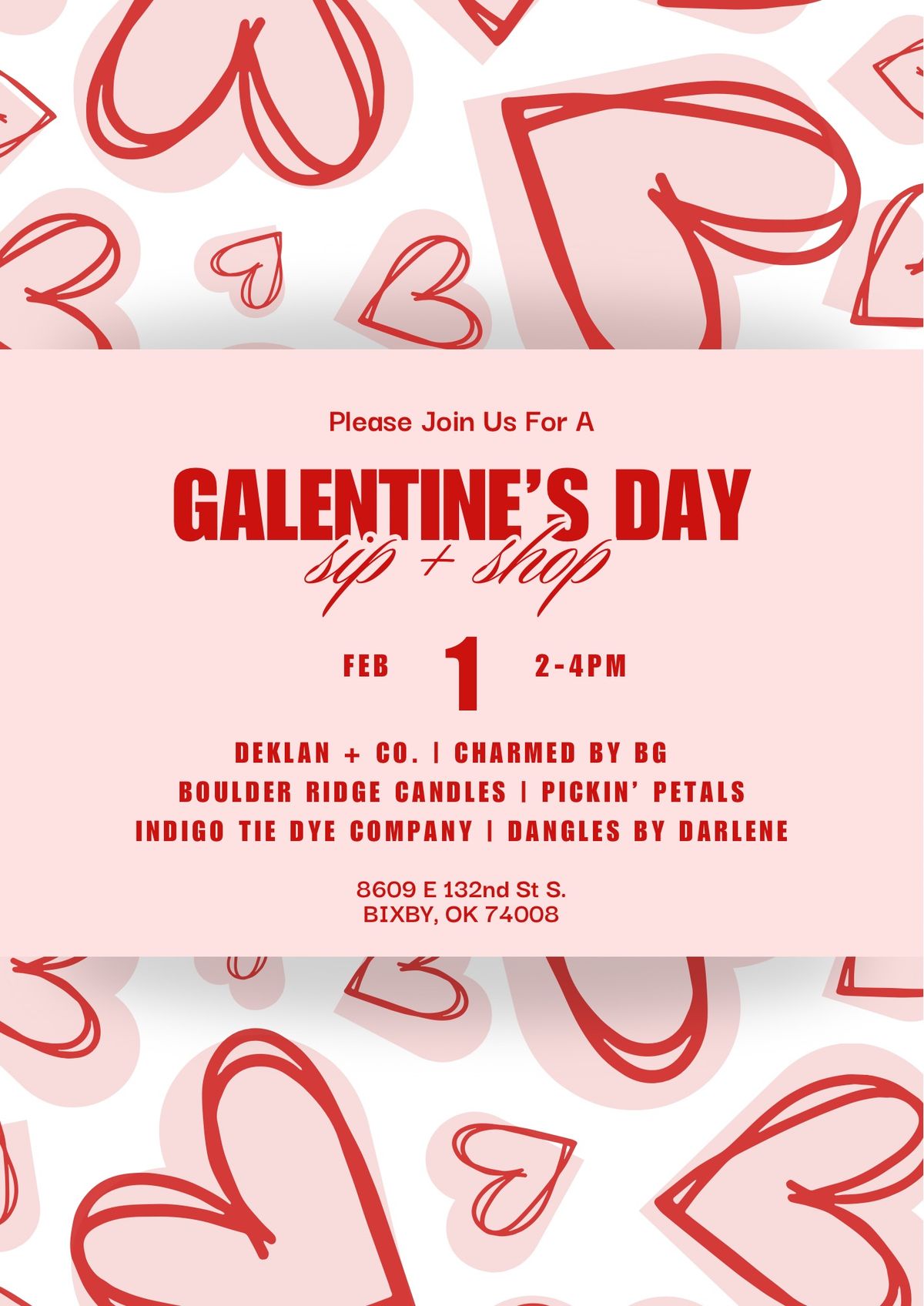 Sip + Shop Galentine\u2019s \u2728\ud83d\udc96\ud83d\udecd\ufe0f\ud83d\uded2