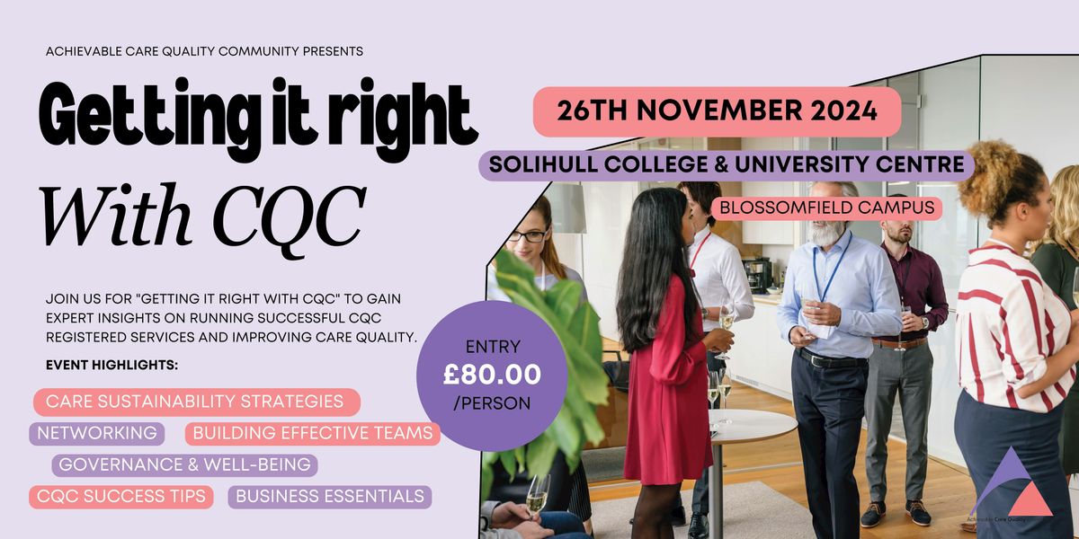 Getting it right with CQC