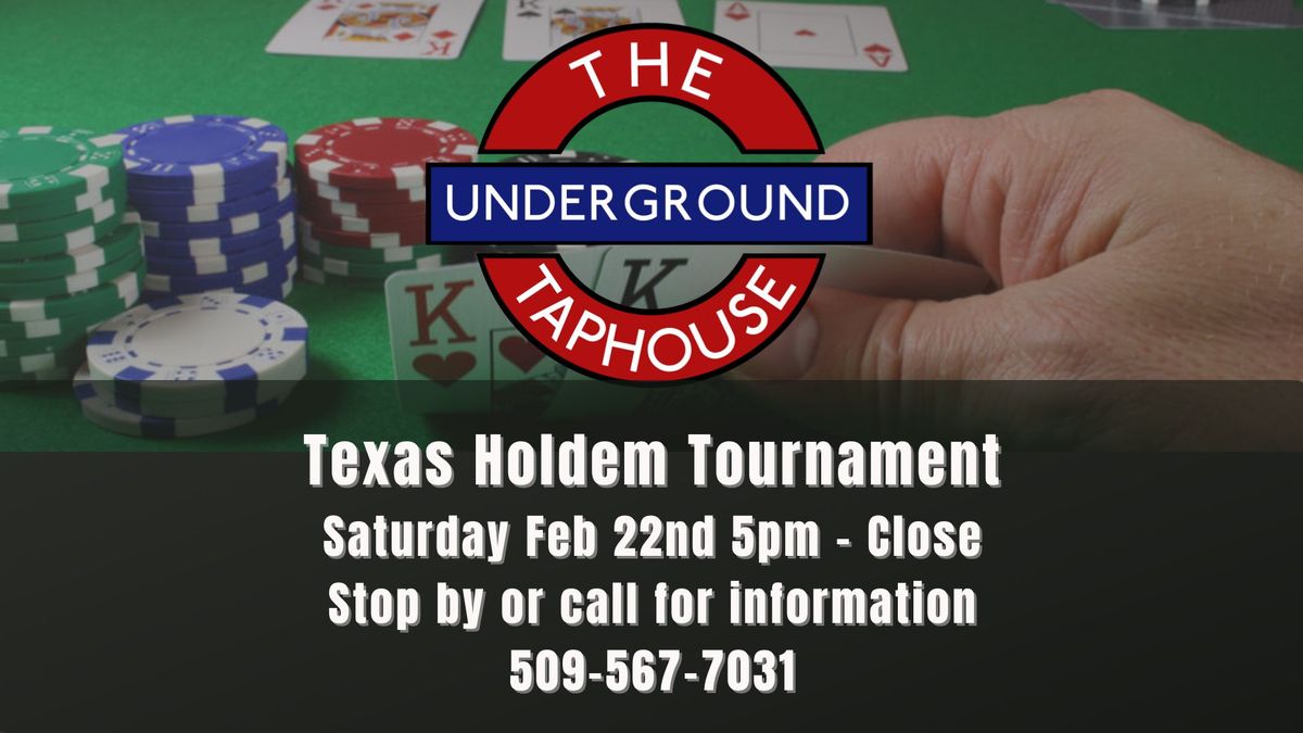 Texas Holdem @ The Underground Taphouse.