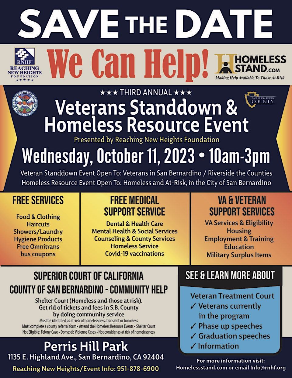 Veteran Standdown, Community and Homeless Resource Event