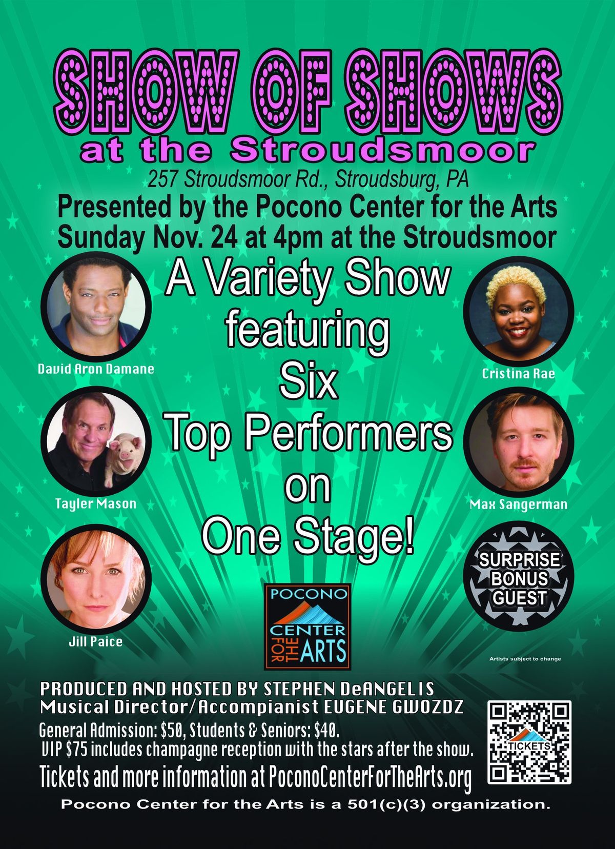 Show of Shows - The Pocono Center for the Arts 2024 Season Finale