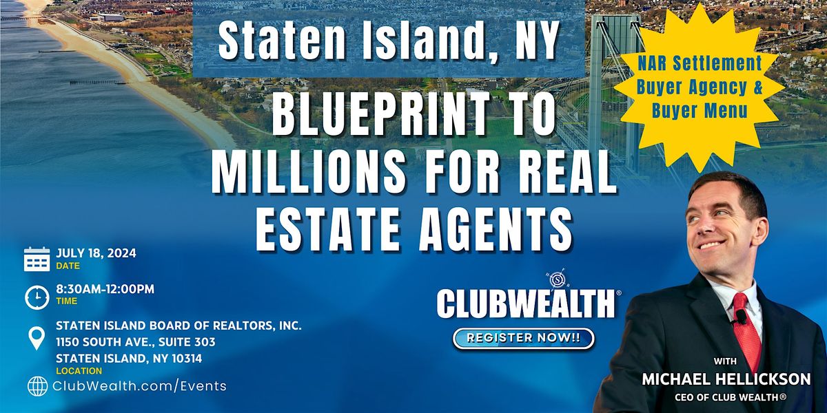 Blueprint to Millions for Real Estate Agents | Staten Island, NY