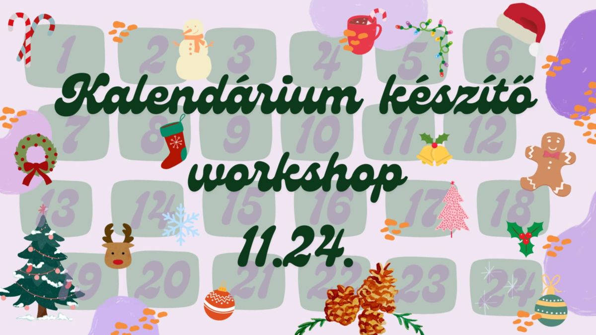 Adventi kalend\u00e1rium workshop \ud83c\udf81