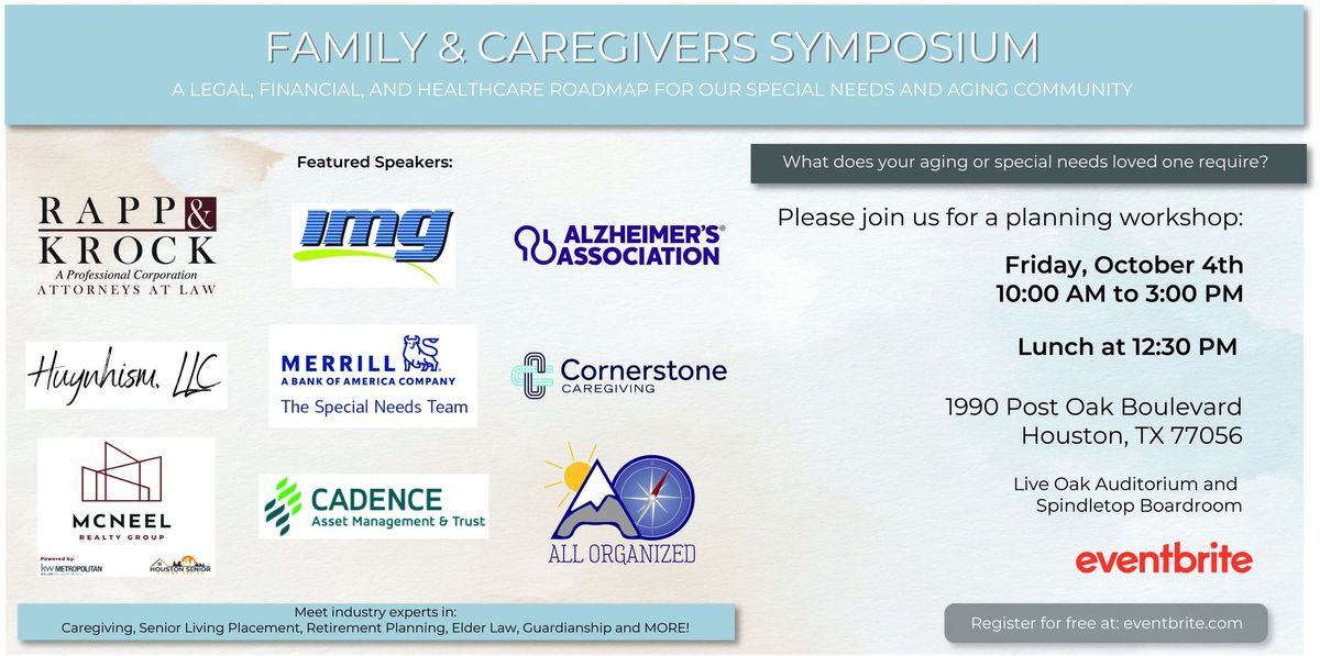 2024 Annual Family & Caregivers Symposium 