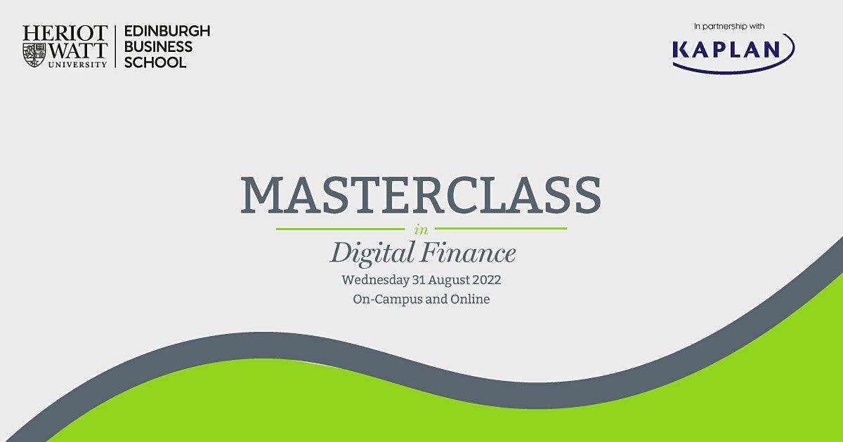 Masterclass Series - Masterclass 3 of 3: Digital Finance