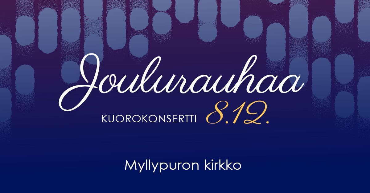 Joulurauhaa-kuorokonsertti