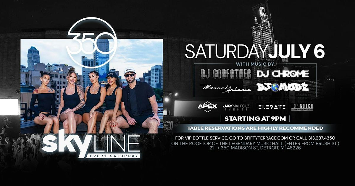 Skyline Saturday at 3Fifty Terrace on July 6
