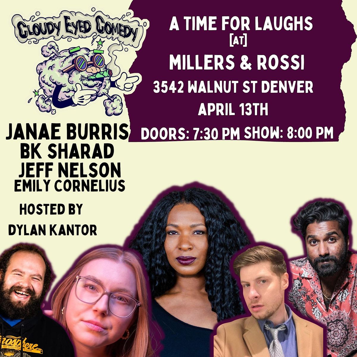 A Time For Laughs @ Millers and Rossi