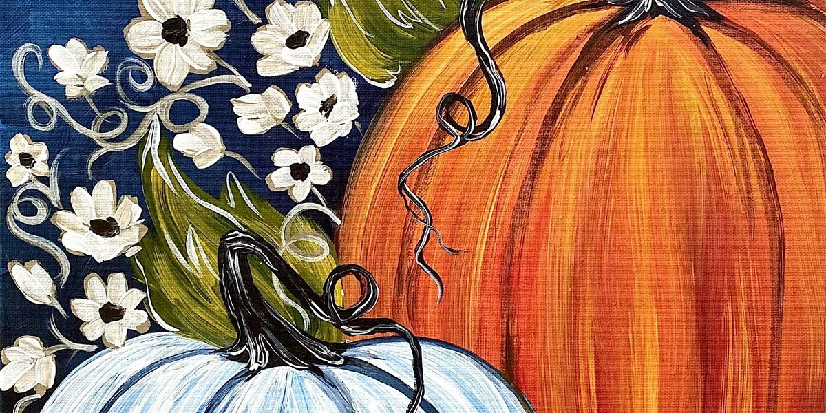 Flowers and Pumpkins - Paint and Sip by Classpop!\u2122