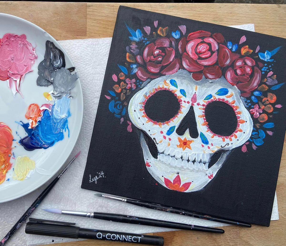 Halloween Painting & Prosecco Sugar Skulls!