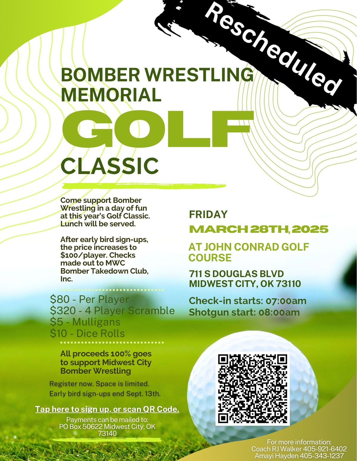 Bomber Wrestling Memorial Golf Classic