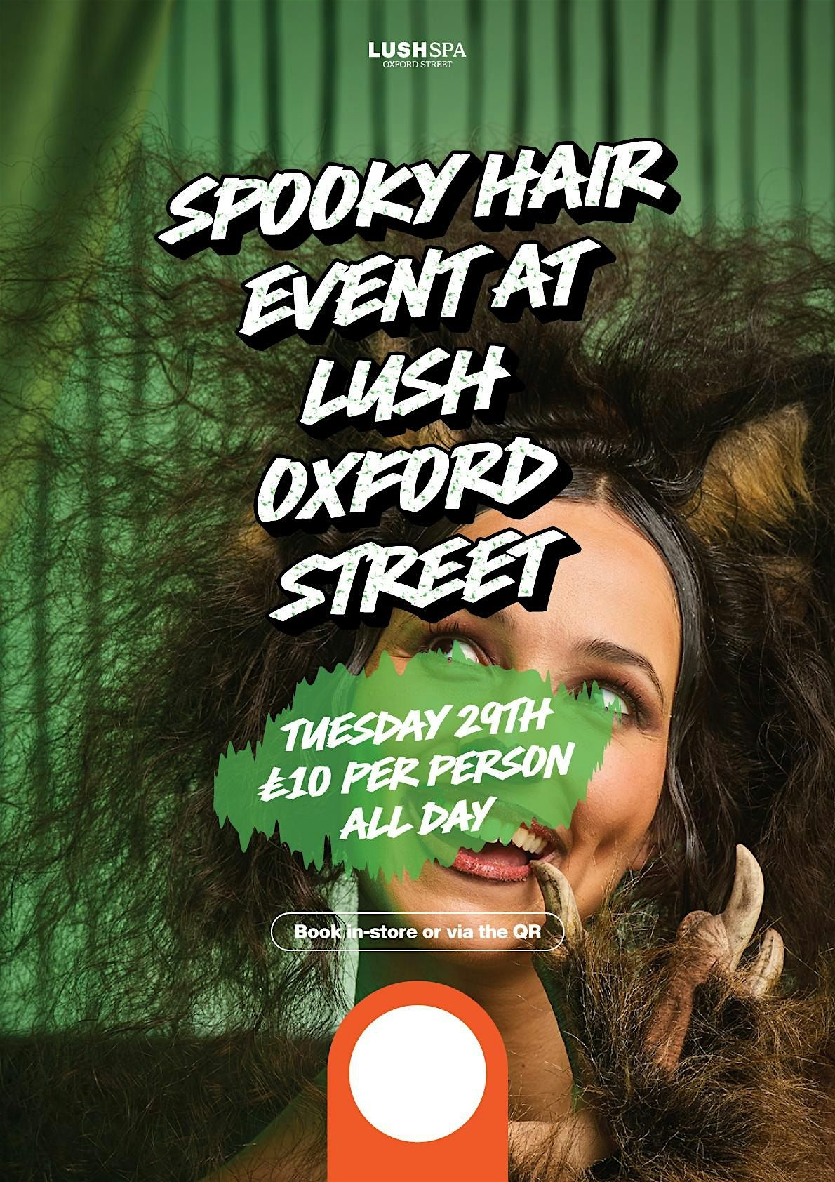 Spooky Hair event at lush Spa Oxford street!