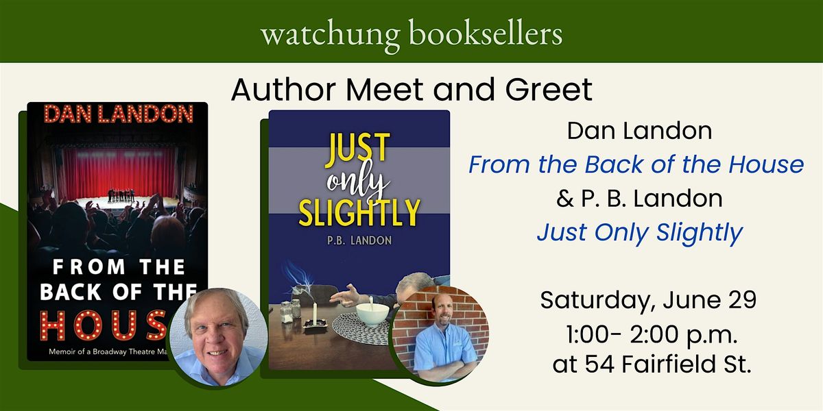 Meet and Greet with Authors Dan Landon and P.B. Landon