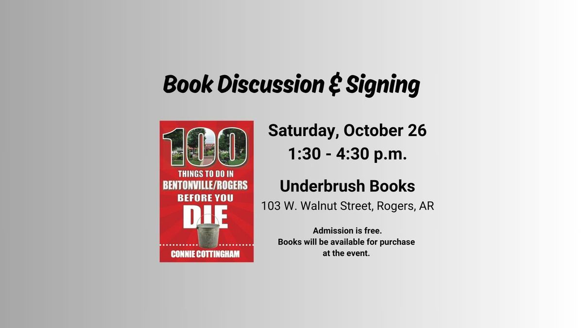 Book Discussion & Signing