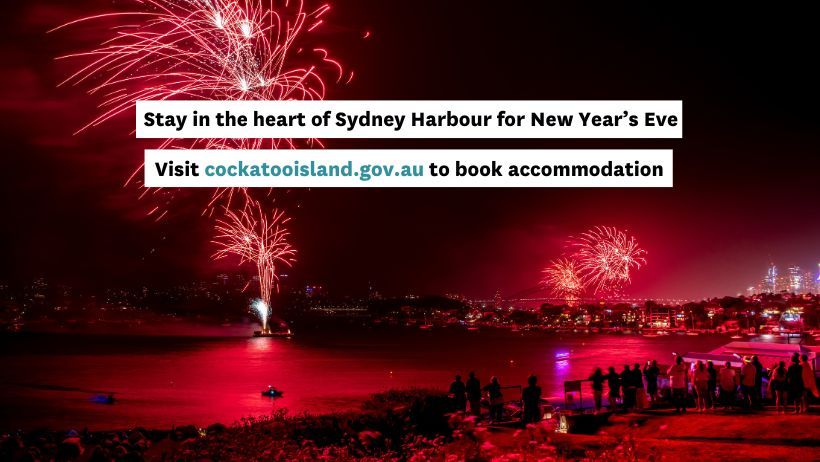 Cockatoo Island New Year's Eve Accommodation 2024