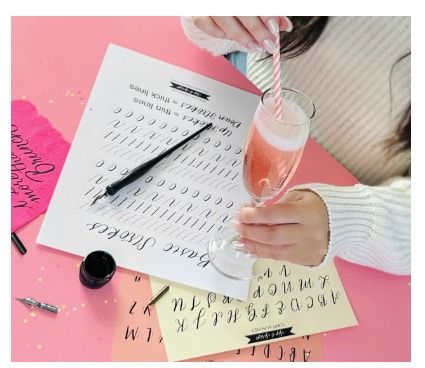 Modern Calligraphy for Beginners at Flight Wine Bar