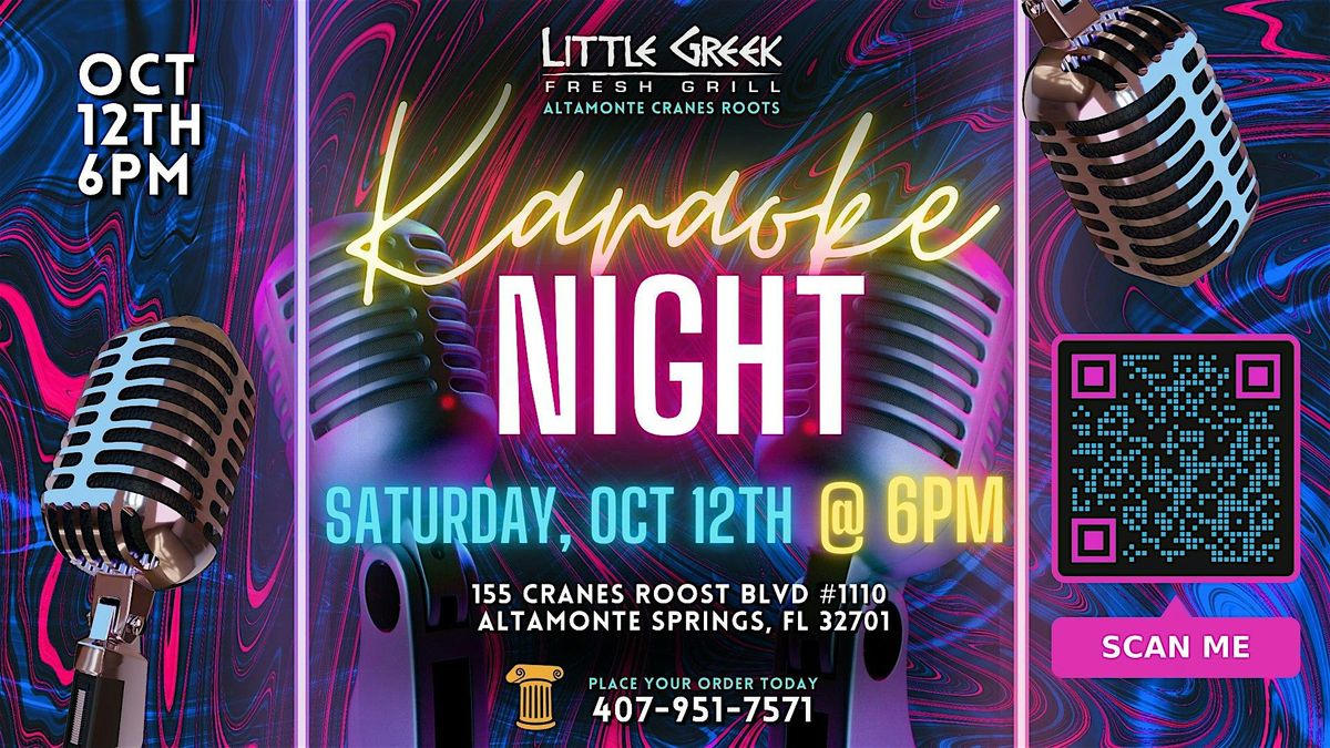 Karaoke Night at Little Greek Fresh Grill Altamonte