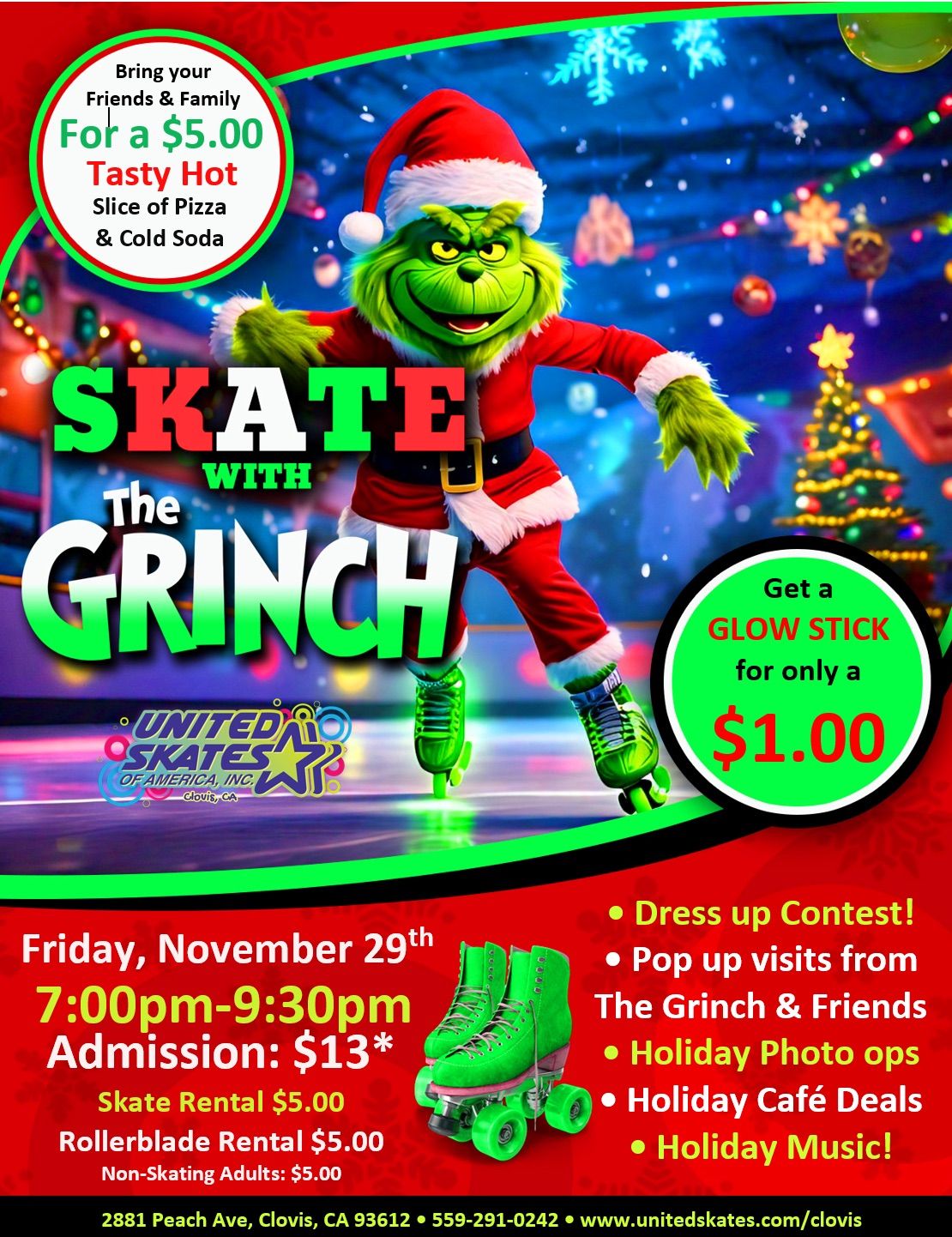 Glow in the Dark Skate with the Grinch 