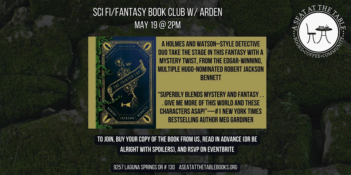 Sci Fi\/Fantasy Book Club w\/ Arden: "The Tainted Cup"