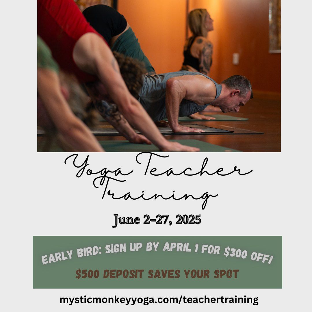 Mystic Monkey 200-Hour Yoga Teacher Training - June 2025!