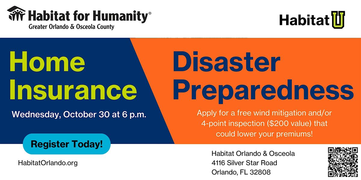 Habitat U Disaster Preparedness & Home Insurance