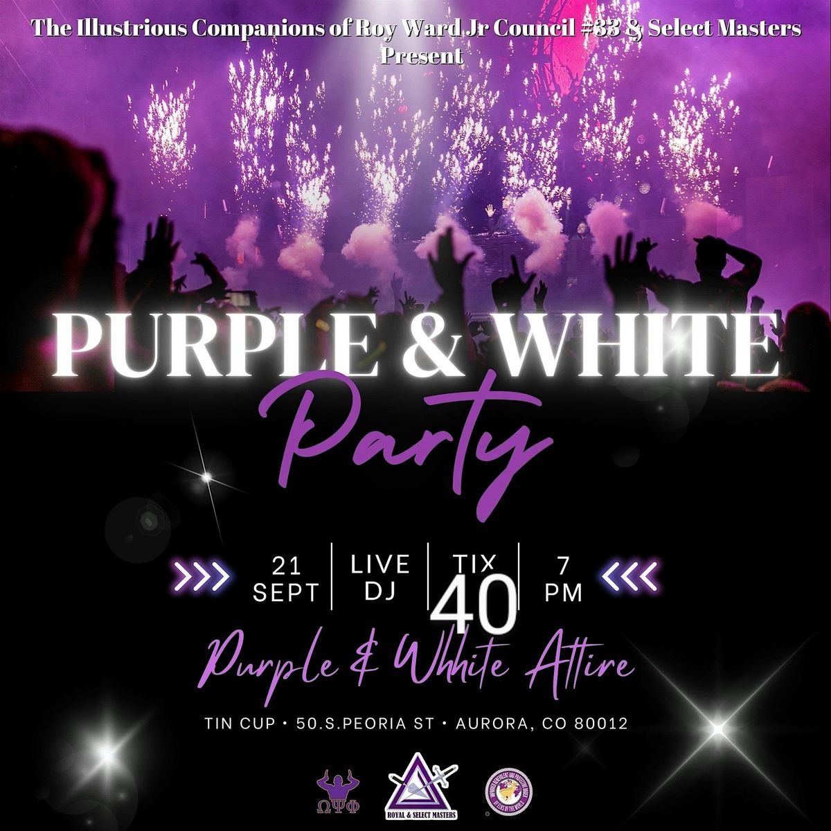 Purple & White Party