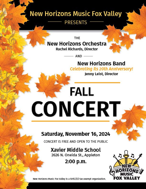 New Horizons Music Fox Valley - Fall Concert