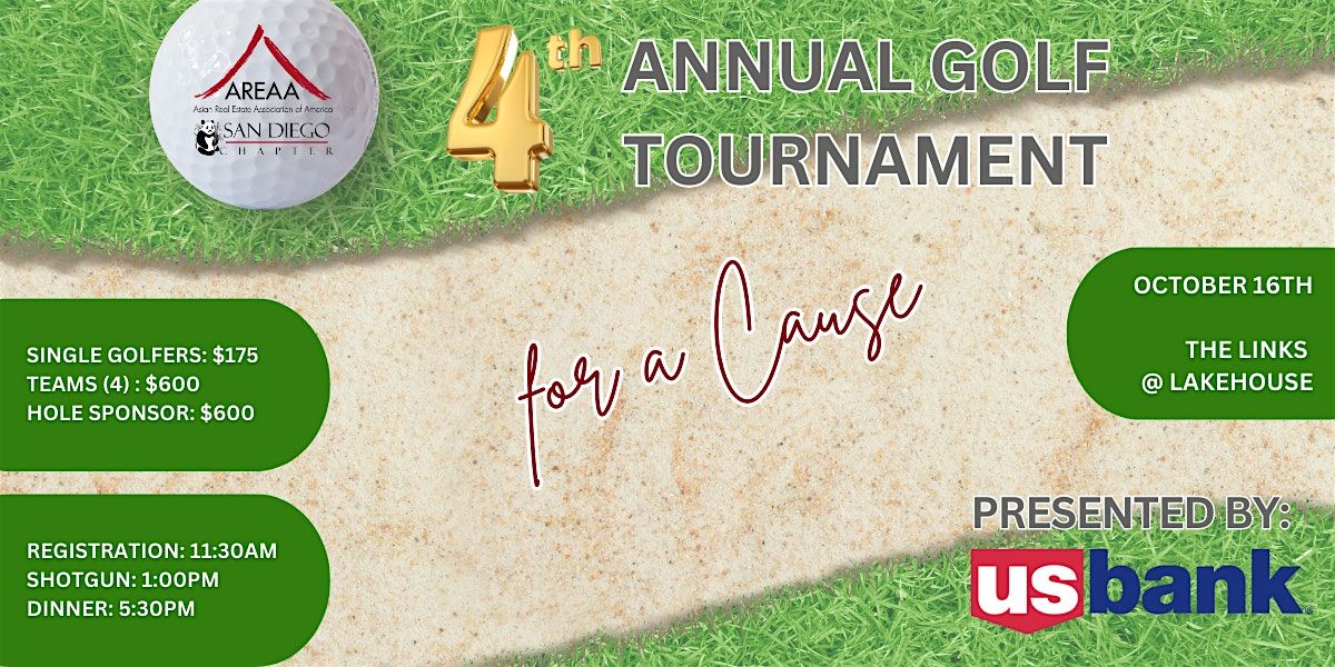 AREAA San Diego's 4th Annual Golf Tournament