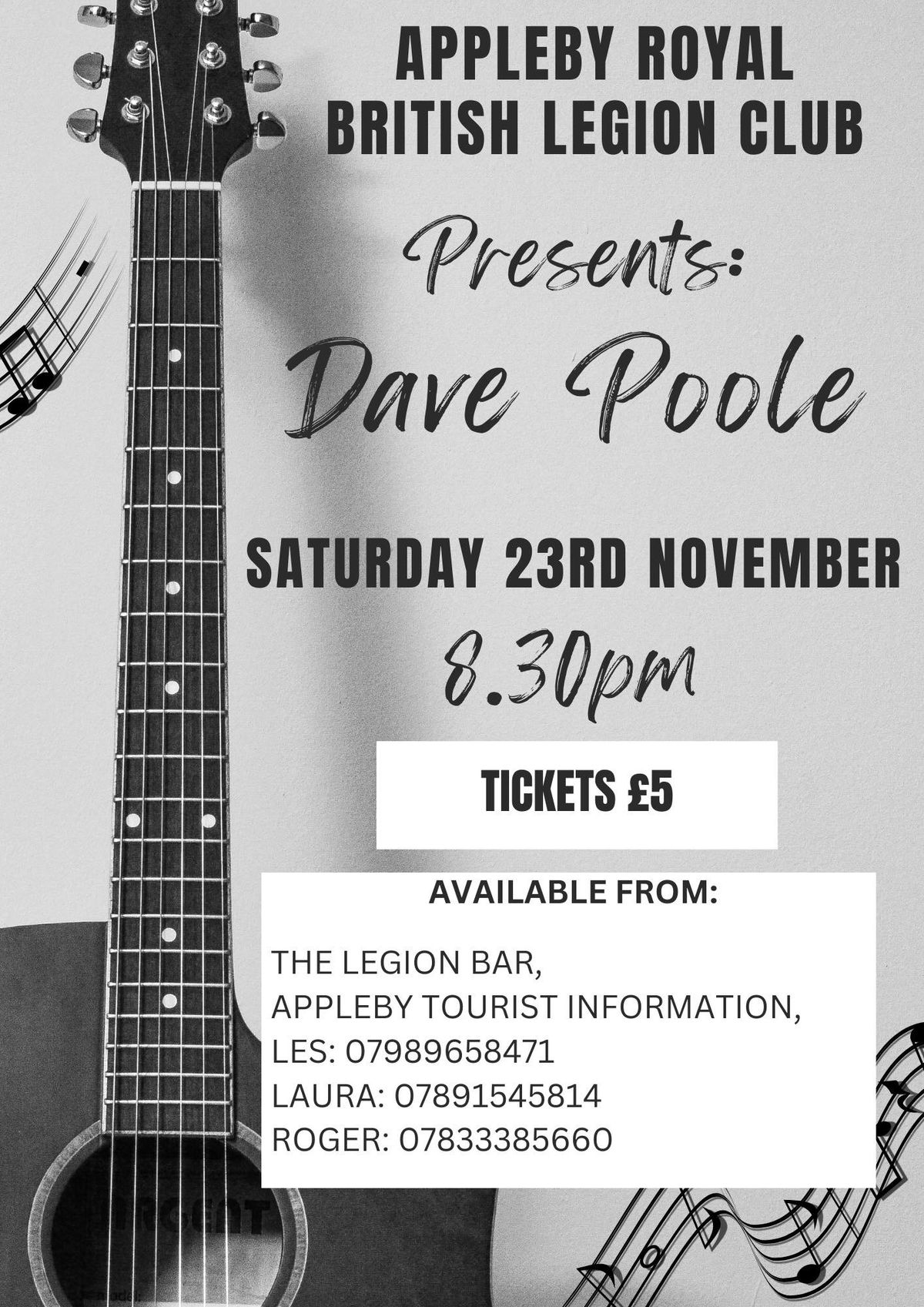 LIVE MUSIC - DAVE POOLE