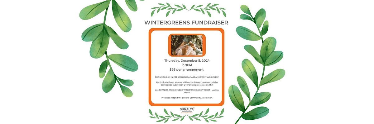 2024 Annual Sunalta Winter Greens  Fundraiser