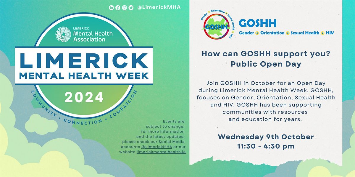 How can GOSHH support you? Public Open Day #LMHW2024