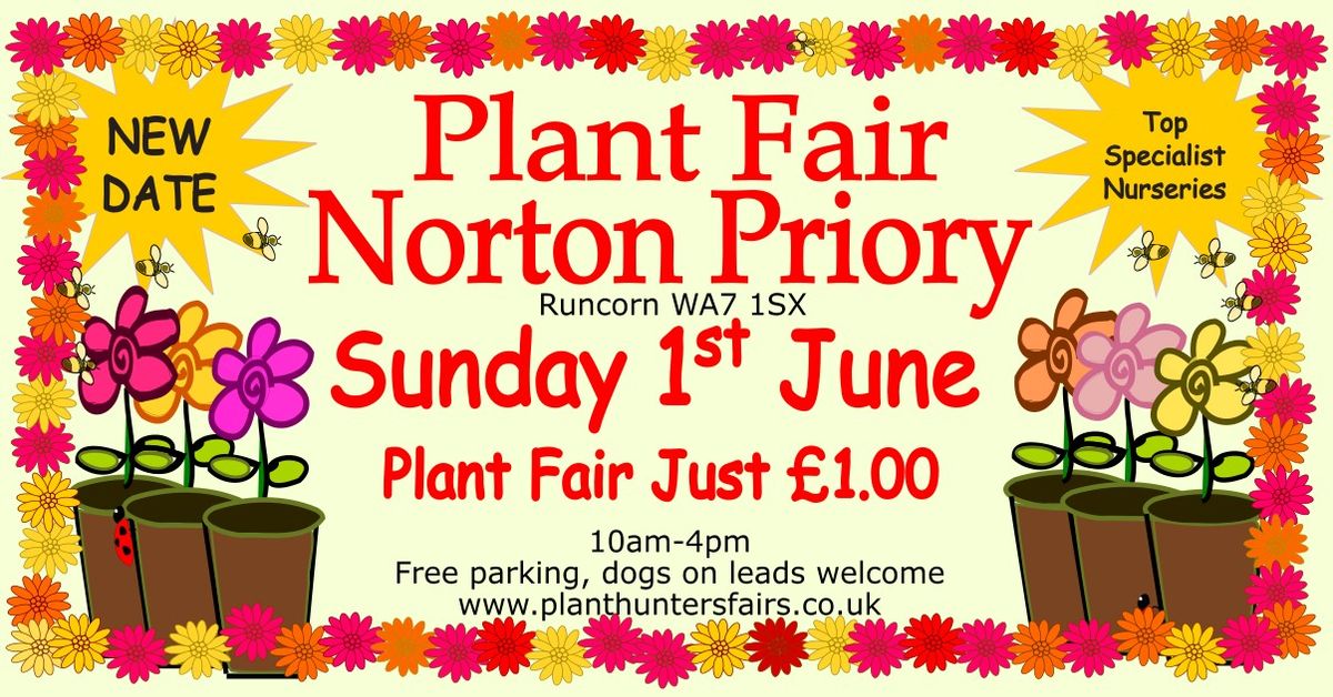 Plant Hunters' Fair at Norton Priory on Sunday 1st June