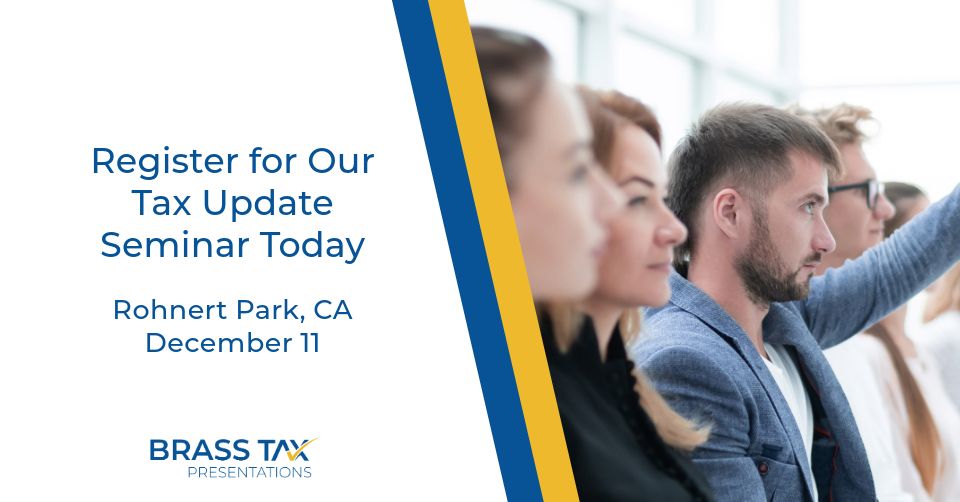 Tax Upate Seminar - Rohnert Park