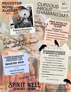 Intro to Shamanism with Patricia Chrystycz  (August)