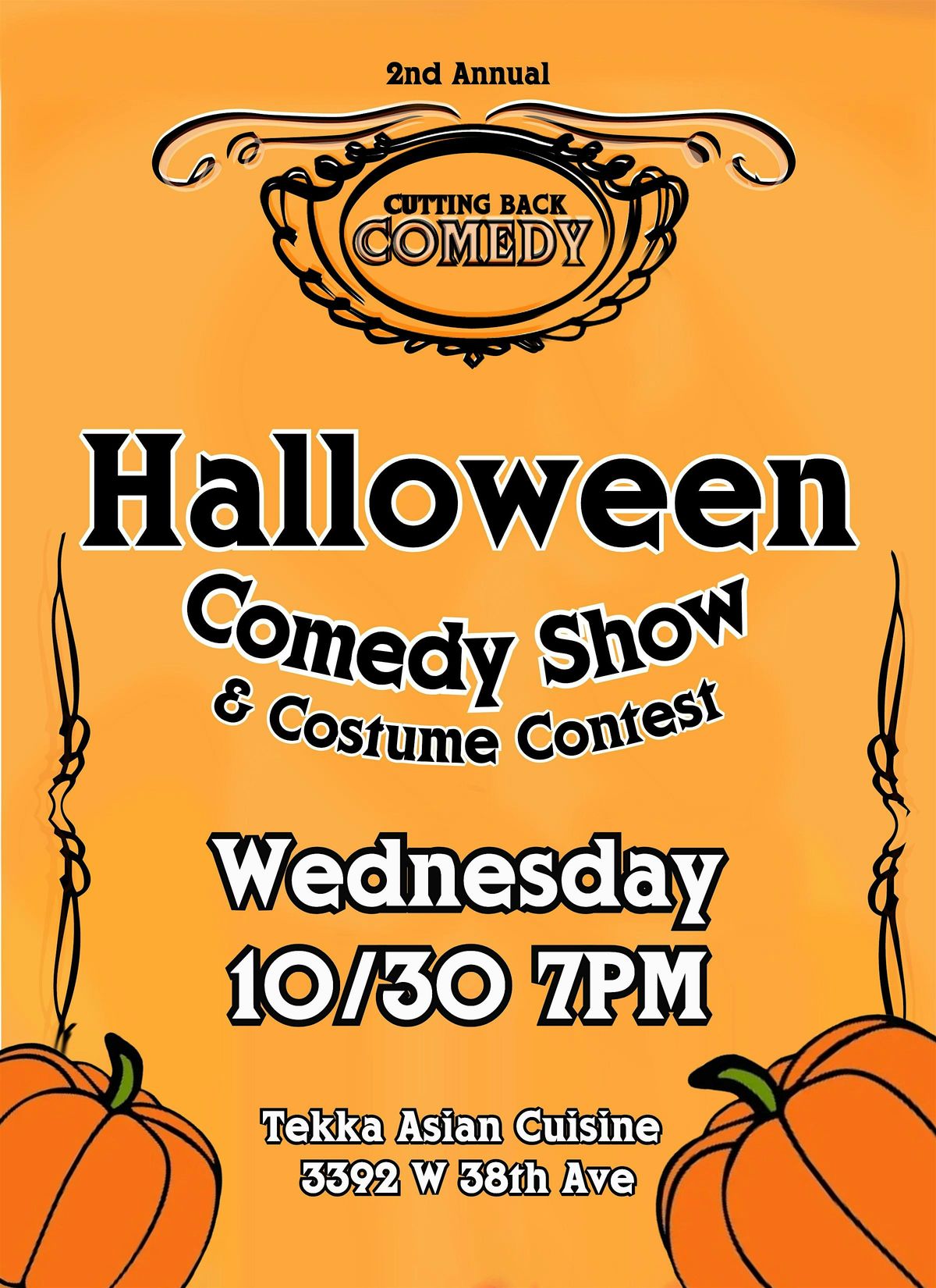 Halloween Comedy Show & Costume Contest, Tekka Asian Cuisine, Denver