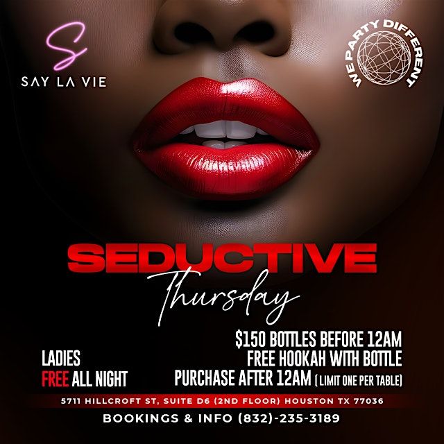 Seductive Thursdays @Say La Vie