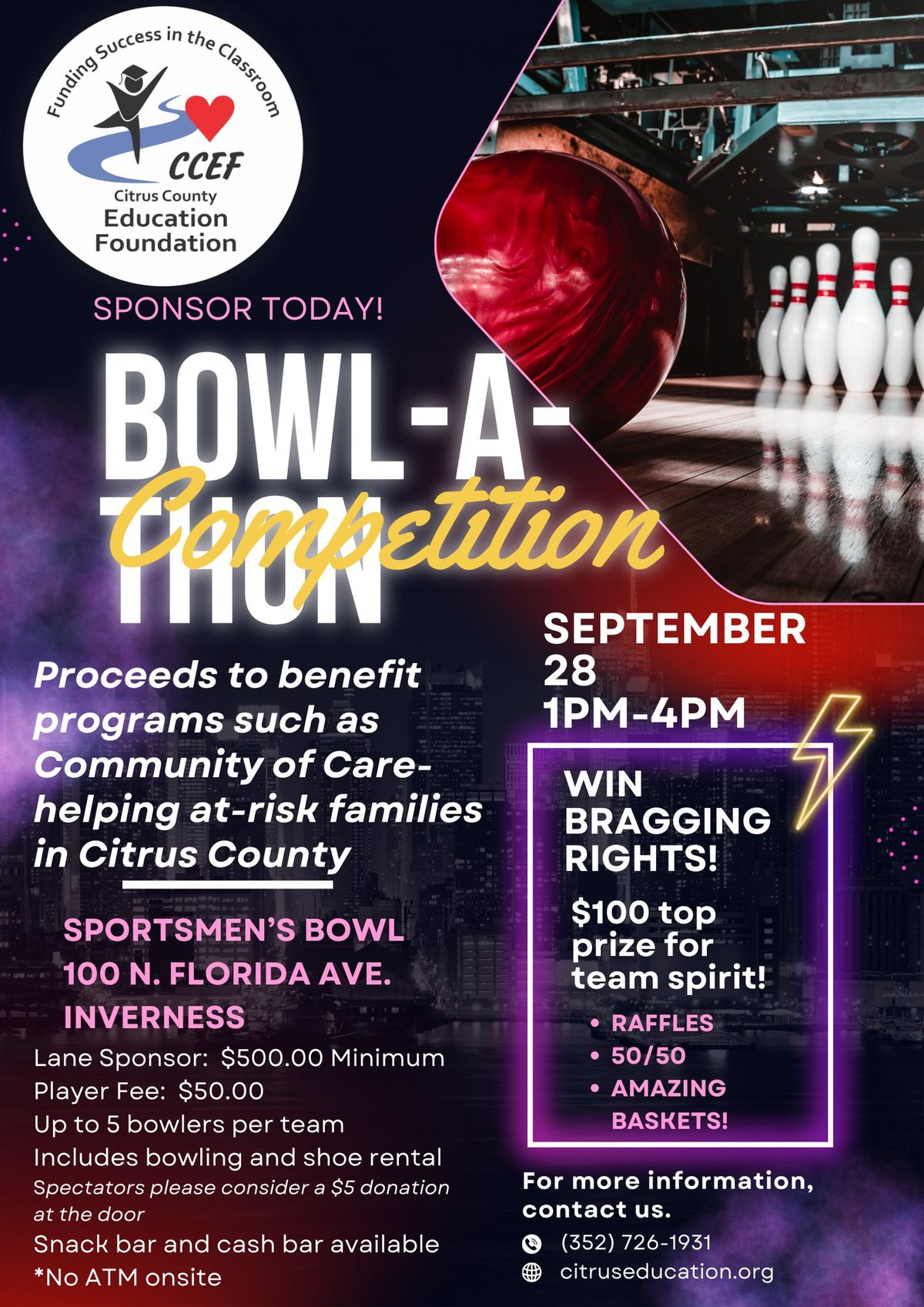 CCEF Board of Directors 2nd Annual Bowl-A-Thon