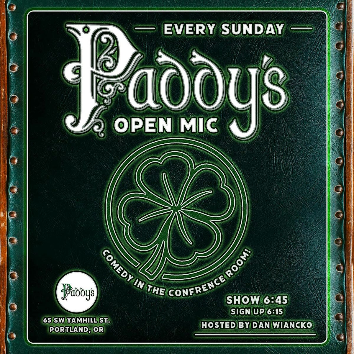 Paddy's Comedy Open Mic