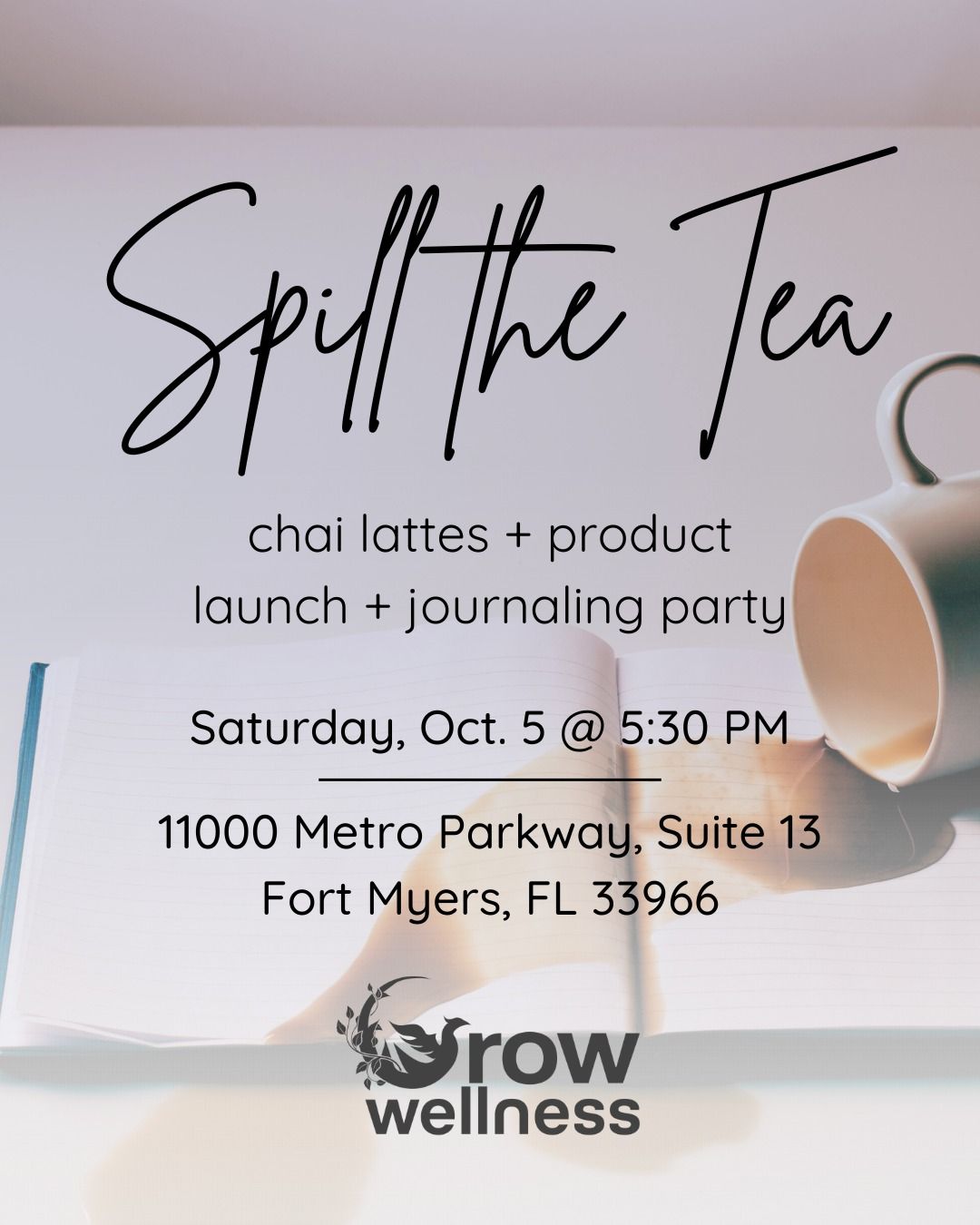 Spill the Tea: Journaling Event + Product Launch in honor of World Mental Health Day