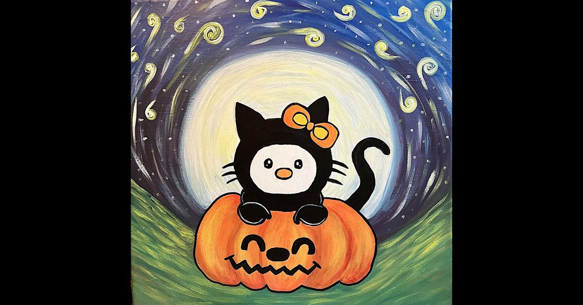 October Paint Night - Hello Kitty Halloween