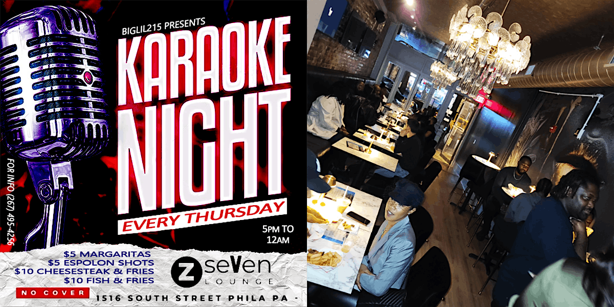 Karaoke Thursdays at ZSeven Lounge
