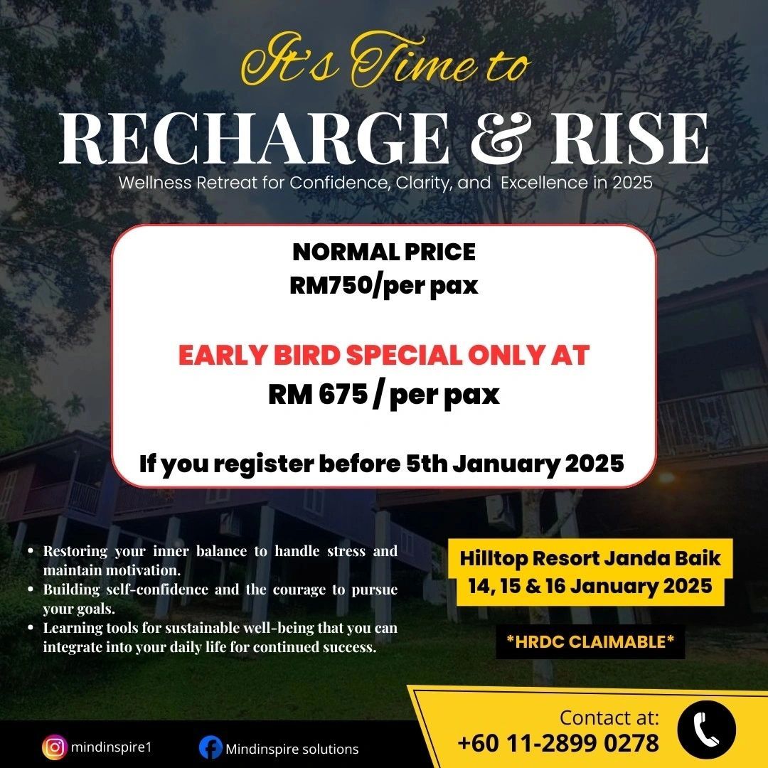 Recharge & Rise: Wellness Retreat for Confidence, Clarity, and Excellence in 2025