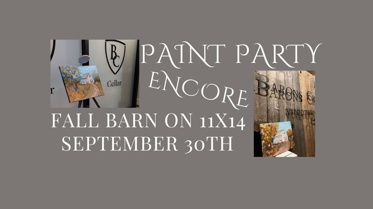 Encore Paint Event Fall Barn