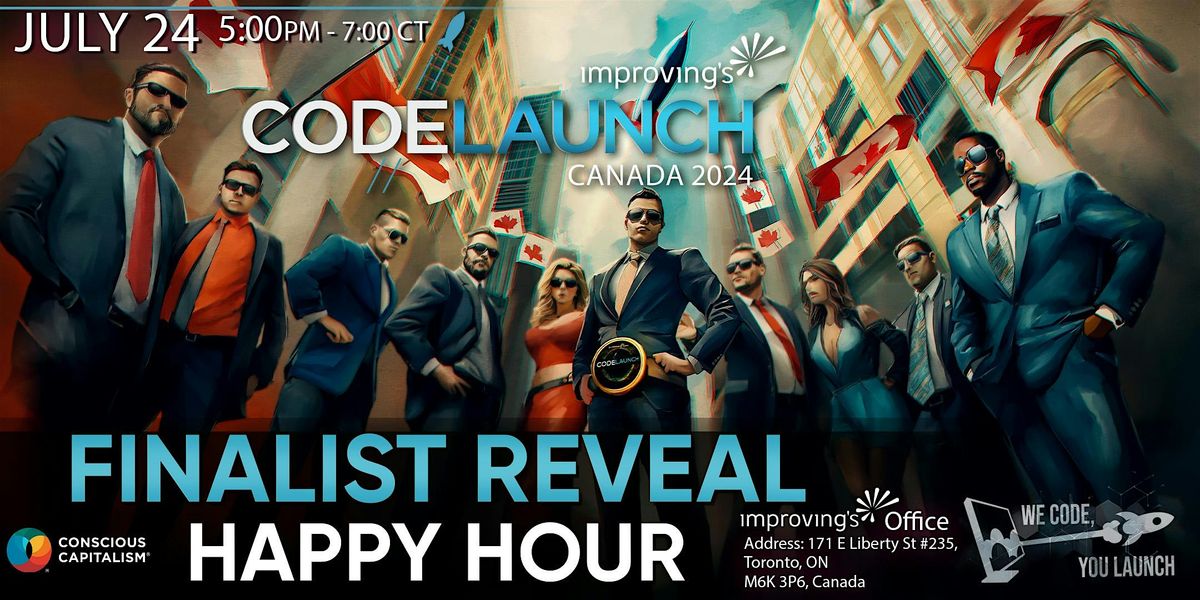 CodeLaunch CAN 2024 Finalists Reveal & Happy Hour