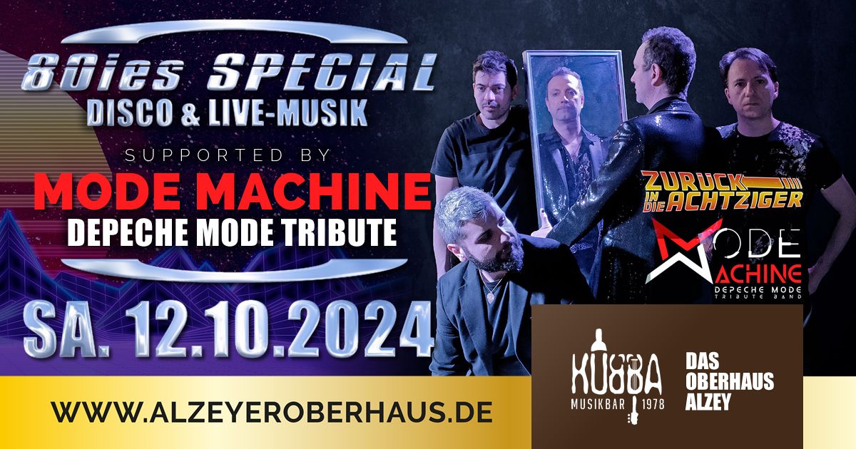 80ies Special: "Zur\u00fcck in die Achtziger" supported by MODE MACHINE | Depeche Mode Tribute