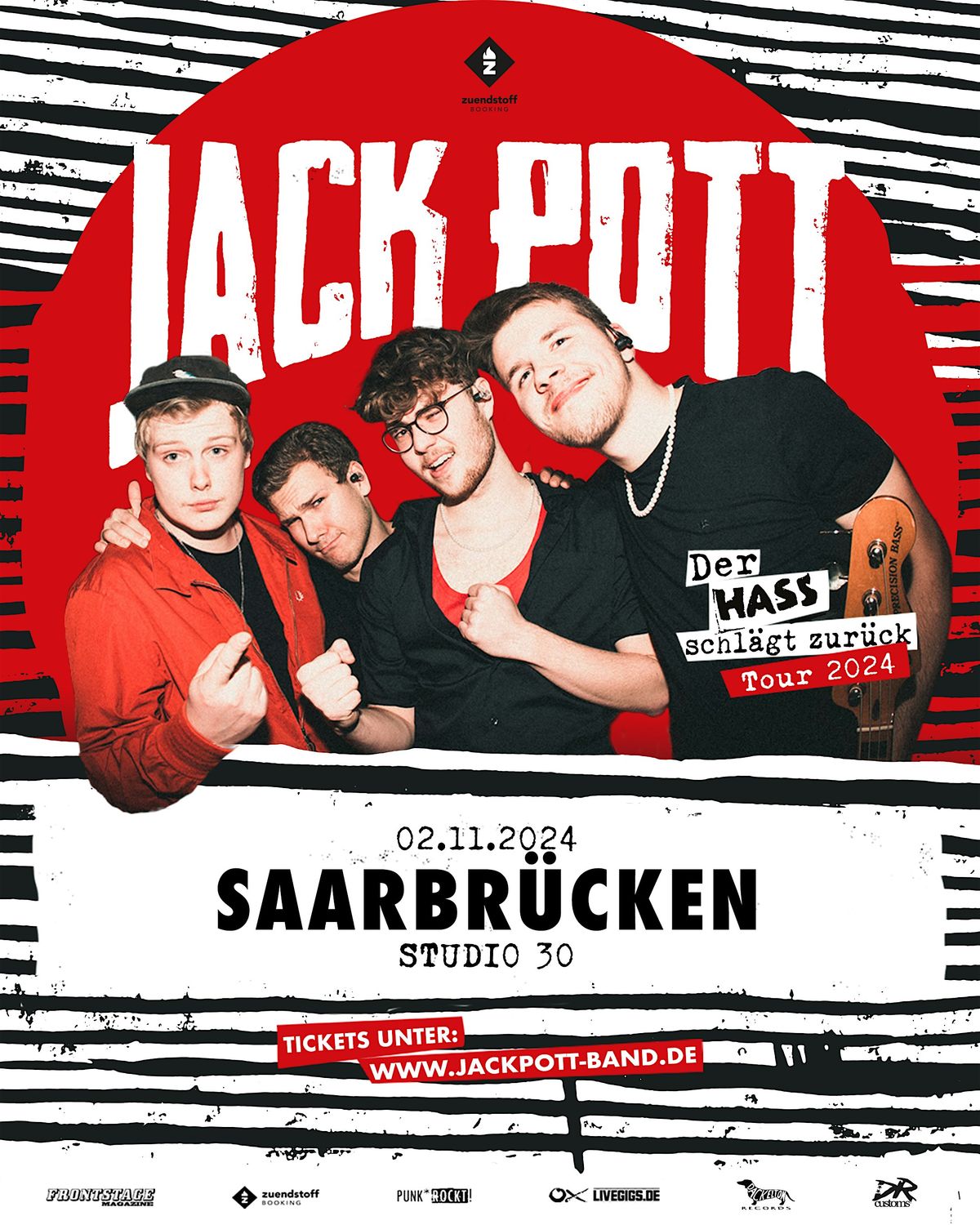 Jack Pott "Der Hass schl\u00e4gt zur\u00fcck" Tour 2024|Saarbr\u00fccken