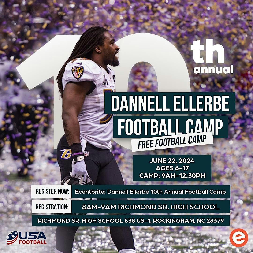 Dannell Ellerbe 10th Annual Football Camp