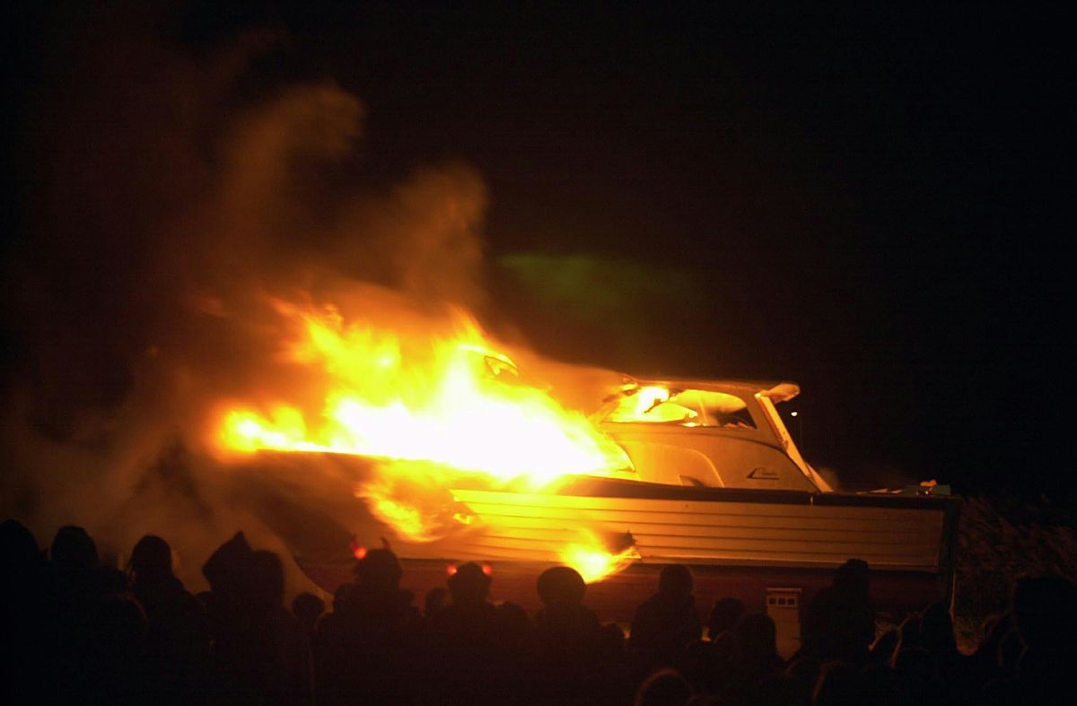 Halloween Boat Burning 2024