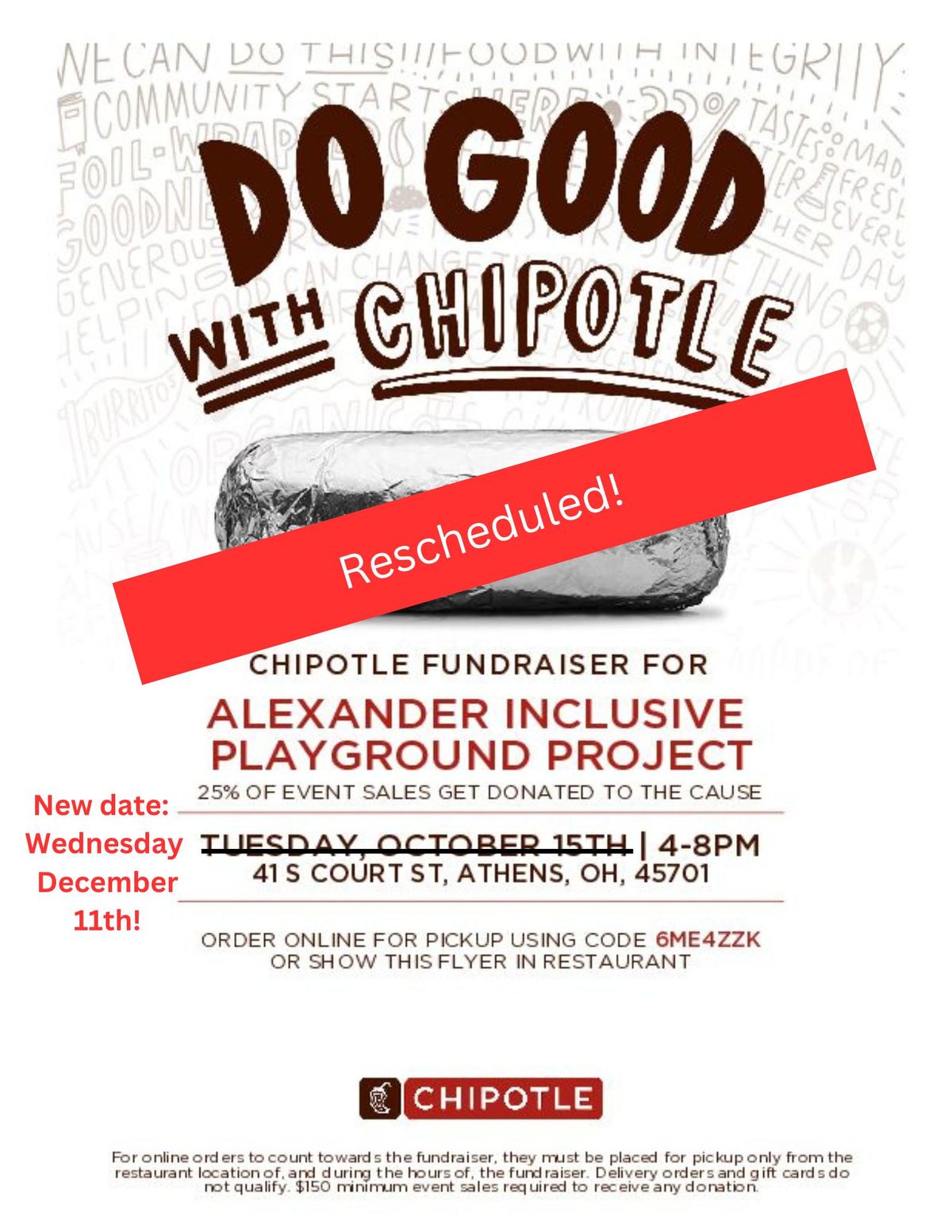 Eat Chipotle (again) for our Children!